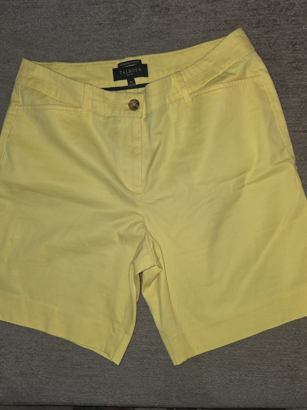 Talbots Women's Yellow "The Perfect Short" 6P